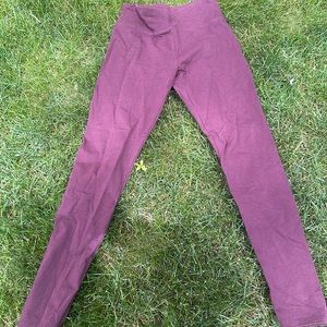 Maroon Arie Cotton Leggings